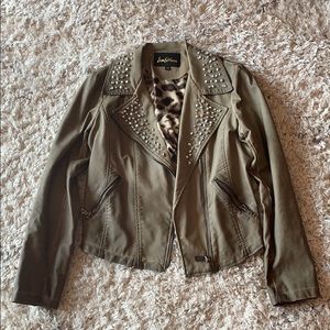 Sam Edelman Cropped Leather Jacket
